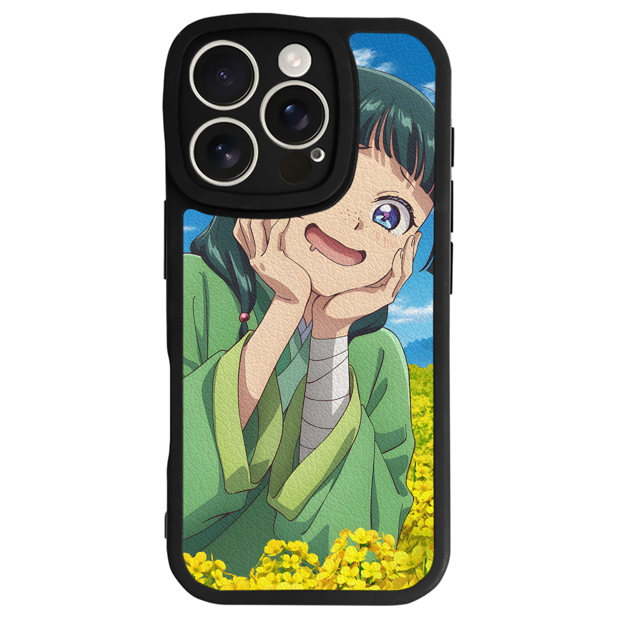 （画像用） 薬屋のひとりごと The Apothecary Diaries 【iPhone 16シリーズ対応】シリコンスマホケース（レザー調） 材質：シリコン